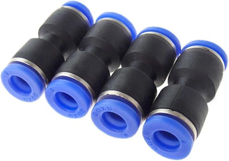 PU6 Size Push To Connect Air Pneumatic Fittings 50pcs Straight Quick Connectors - Image 1