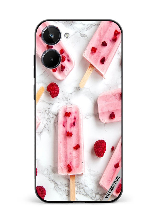 VR CREATIVE Protective Case Cover For Realme 10 Gulabi Iceream Design Multicolour - Image 1