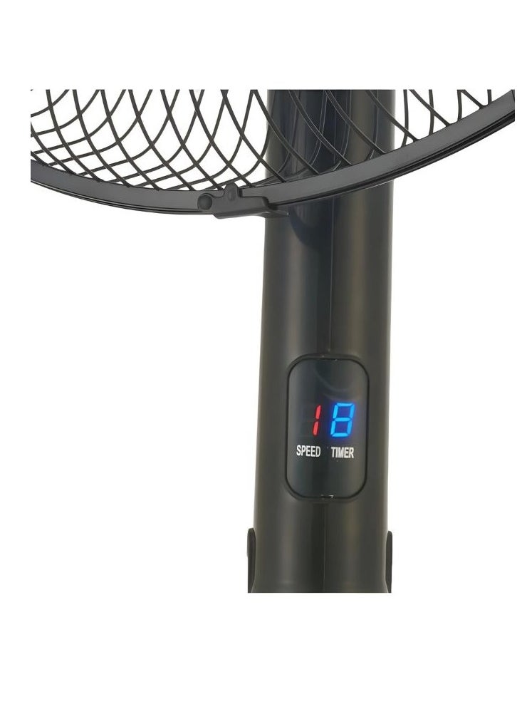 Fresh - Fresh Ghost stand fan, 20 inches, with remote control, black & red - Image 1