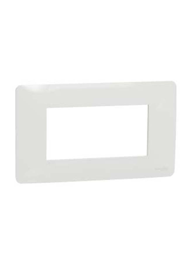 Schneider NEW Unica- cover frame - 4 module - white - Image 1
