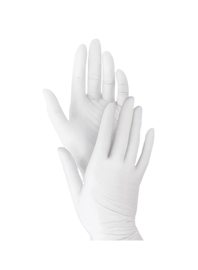 Home Pro Latex Gloves Medium Size 100pcs Medium (100 Pieces)  - Image 1