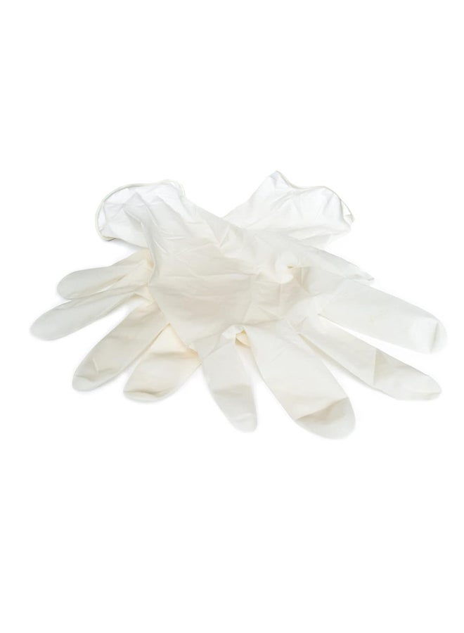 Home Pro Latex Gloves Medium Size 100pcs Medium (100 Pieces)  - Image 4