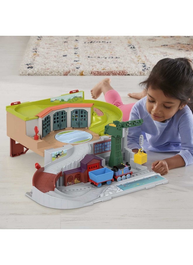 توماس آند فريندز مجموعة قطار Sodor Take-Along مع محرك توماس Diecast Push-Along للأطفال في مرحلة ما قبل المدرسة الذين تتراوح أعمارهم بين 3 سنوات فما فوق  - Image 2