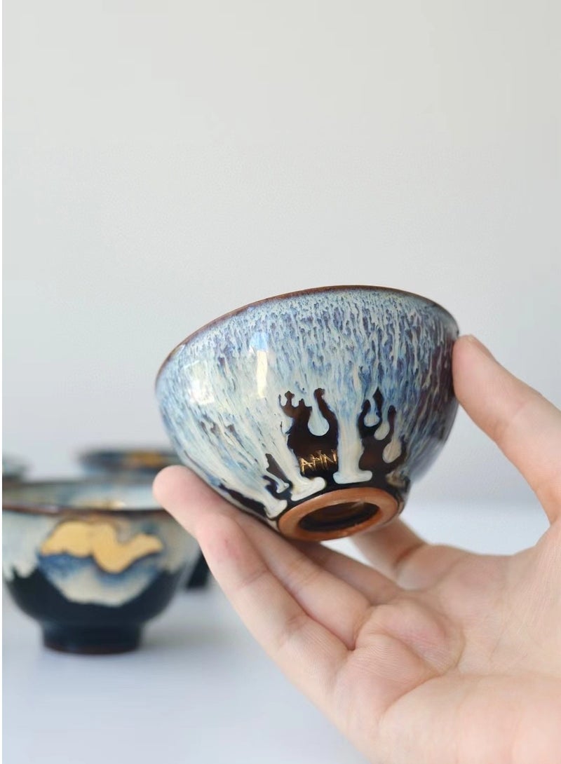 24K gilt lying foot shaped edible embellished coffee cup  - Image 1