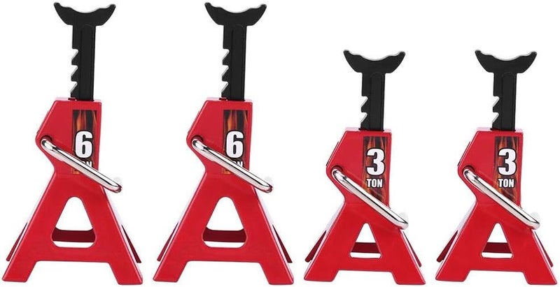 klarako Simulation RC Jack Stand, Metal 6 Ton 3 Ton Simulation Jack Stands for D90 Axial Wraith SCX10 1/10 RC Crawler car - Image 1