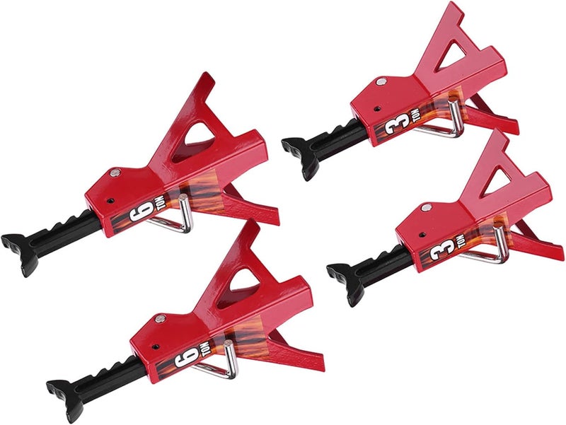 klarako Simulation RC Jack Stand, Metal 6 Ton 3 Ton Simulation Jack Stands for D90 Axial Wraith SCX10 1/10 RC Crawler car - Image 5