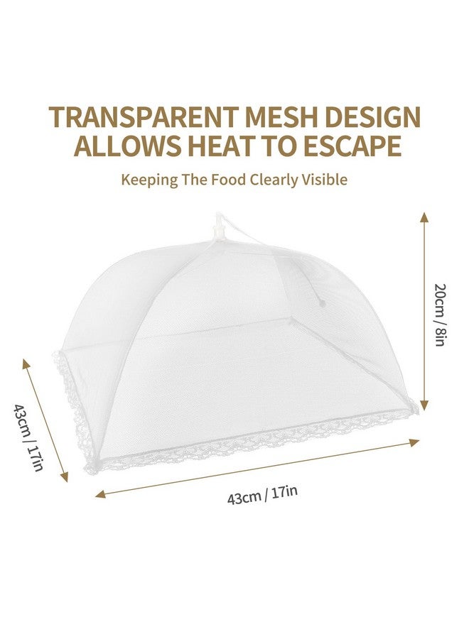 NEPAK 6 Large and Tall Food Covers, 17"x17" Food Tents Food Covers for Outdoors,Pop-up Mesh Food Covers Nets for Outside,Screen Tents,Parties Picnics, BBQ,Reusable and Collapsible - Image 3