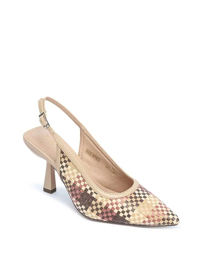 Fyor  Multi-Check Woven Slingback MC 016 for Women | Best Price UAE