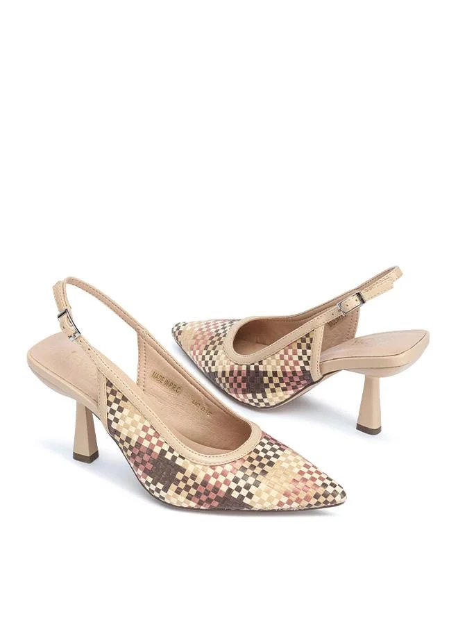 Fyor  Multi-Check Woven Slingback MC 016 for Women | Best Price UAE