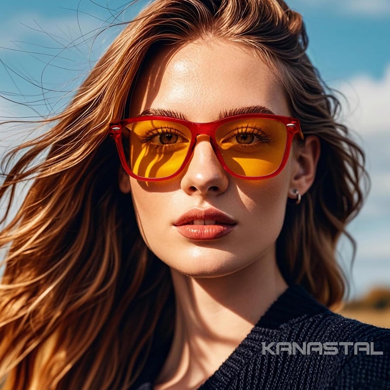 KANASTAL Polarized Sunglasses Men, Fashion Square Sun Glasses Women, Classic Shades for Womens, Driving Fishing Outdoor 100% UV400 Protection - Image 3