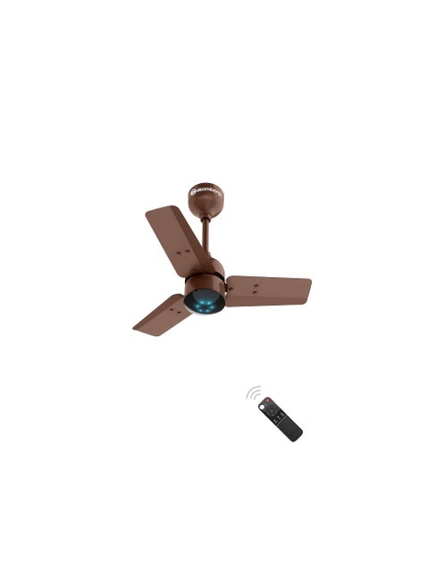 atomberg Renesa 600mm BLDC Ceiling Fan with Remote Control | BEE 5 star Rated Energy Efficient Ceiling Fan | High Air Delivery with LED Indicators | 2+1 Year Warranty (Matte Brown)