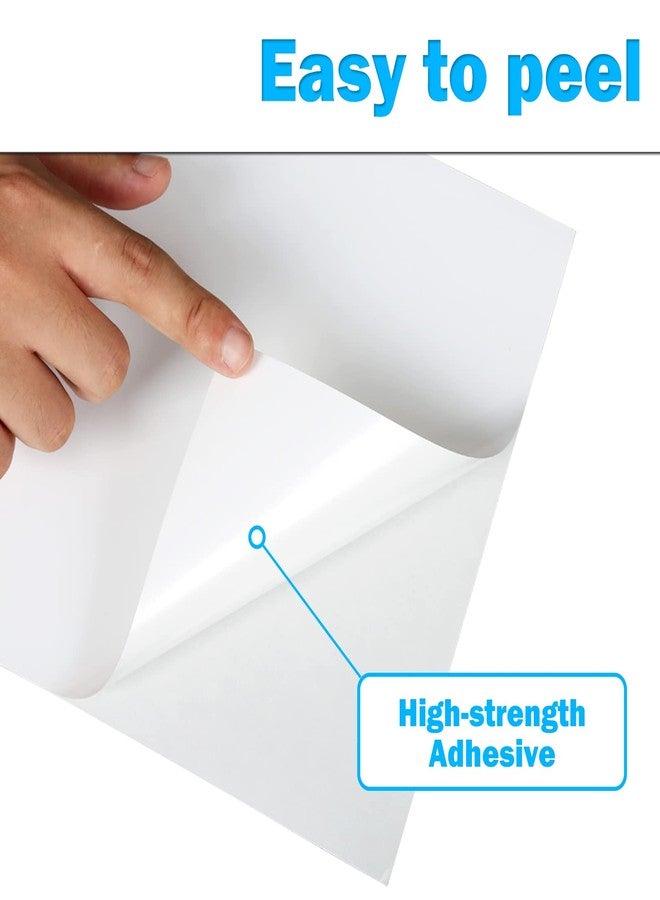 RBHK Full Sheet Address Labels for Laser/Inkjet Printers, White, 8.5 x 11 Inch, 1 Pack of 100 Labels - Image 2