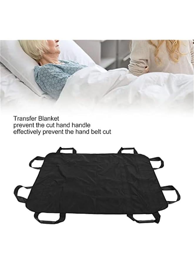 Arabest Waterproof Reusable Transfer Blanket with Widened Strap Design, Handles and Positioning Pad for Lifting Patients, Carrying Belt  - Image 2