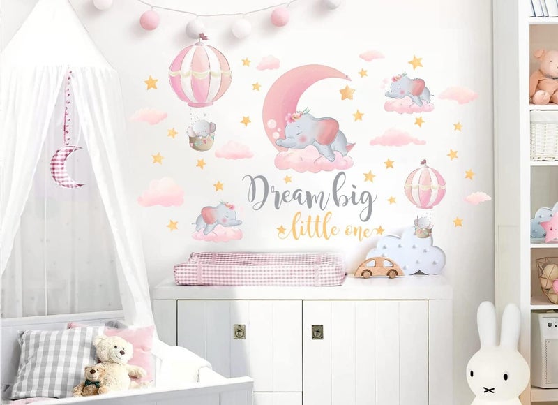KAIRNE Elephant Nursery Wall Stickers - Image 2