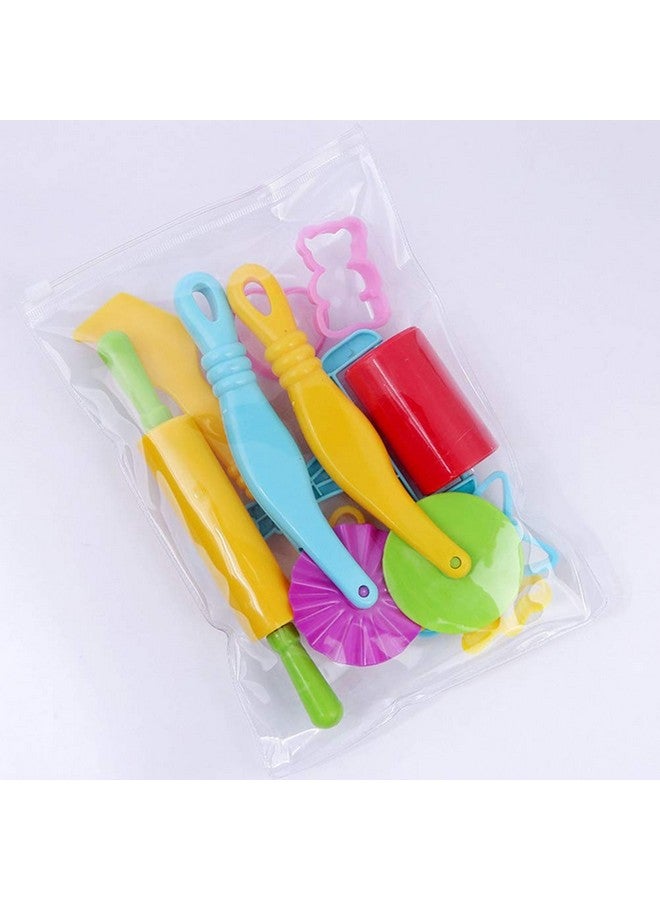 ييهيبيبي مجموعة أدوات عجينة الطين من يا بيبي، مكونة من 11 قطعة، بكرات عجينة اللعب، قوالب، قواطع، أدوات تشكيل، ألوان عشوائية - متعددة الألوان - Image 2