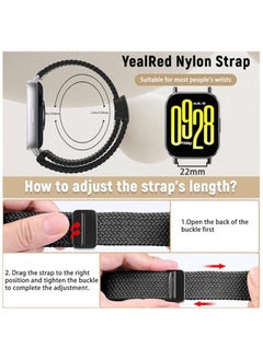 XICEN Nylon Braided Replacement Strap For Redmi Watch 5 Active/Redmi Watch 5 Lite 22mm  - Image 5