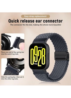XICEN Nylon Braided Replacement Strap For Redmi Watch 5 Active/Redmi Watch 5 Lite 22mm  - Image 2