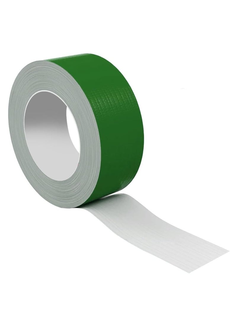 RACO - RACO Duct/Cloth Tapes Strong Adhesive Tape for Sealing, Patching, Securing Cables and Labelling, Heavy Duty Tape for Indoor & Outdoor Use 50mmx25M (Green) - Image 1