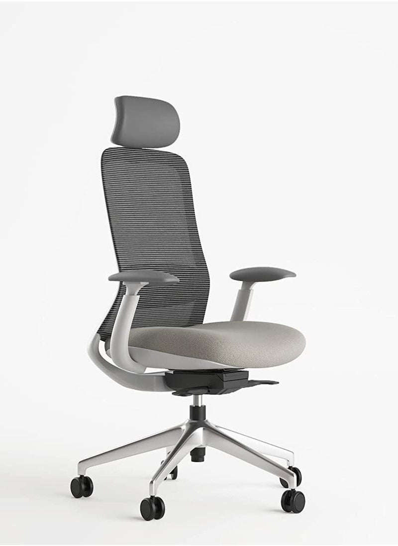 NAVODESK NIO Chair, Ergonomic Design, Premium Office & Computer Chair with adjustable features by Navodesk (Sky Grey)  - Image 1