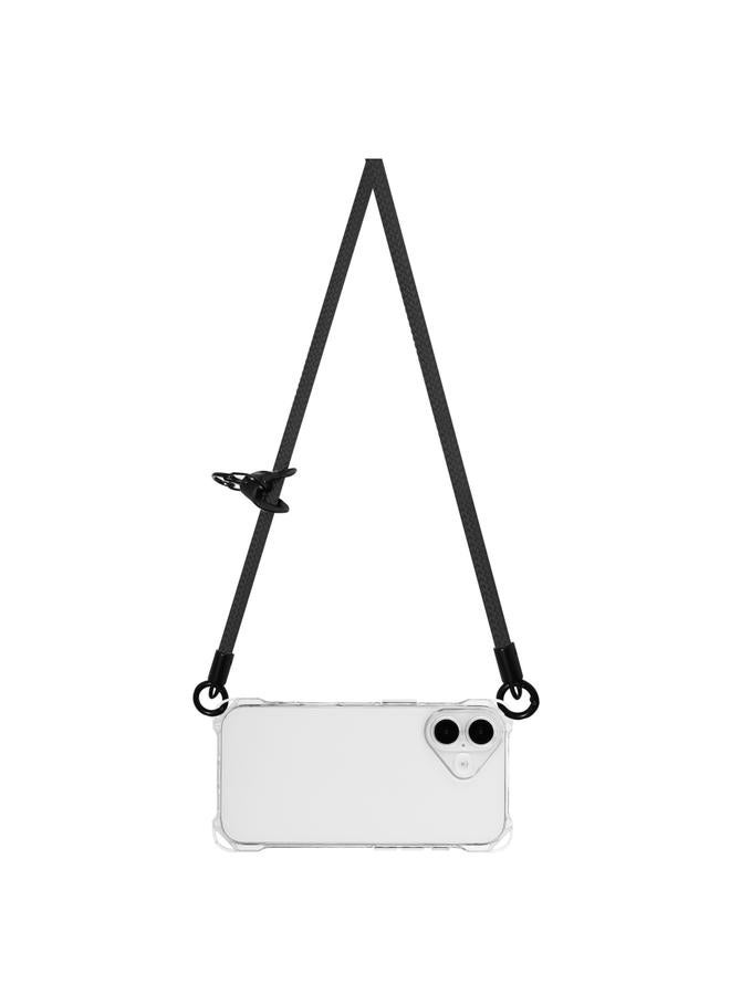 S-TOP Case For iPhone 16 Plus Four-corner Shockproof TPU Phone Case with Lanyard - Image 2