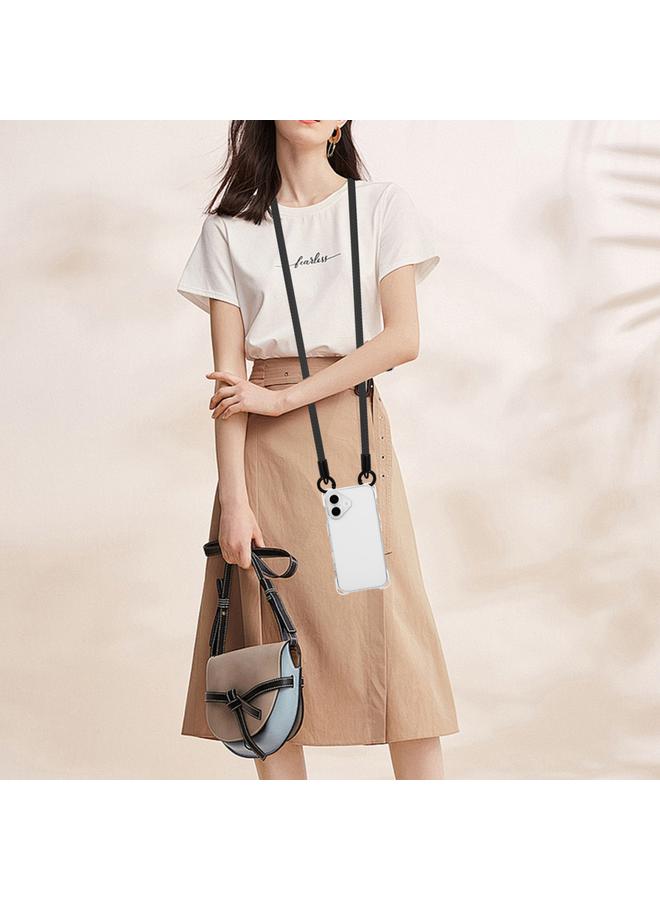 S-TOP Case For iPhone 16 Plus Four-corner Shockproof TPU Phone Case with Lanyard - Image 4