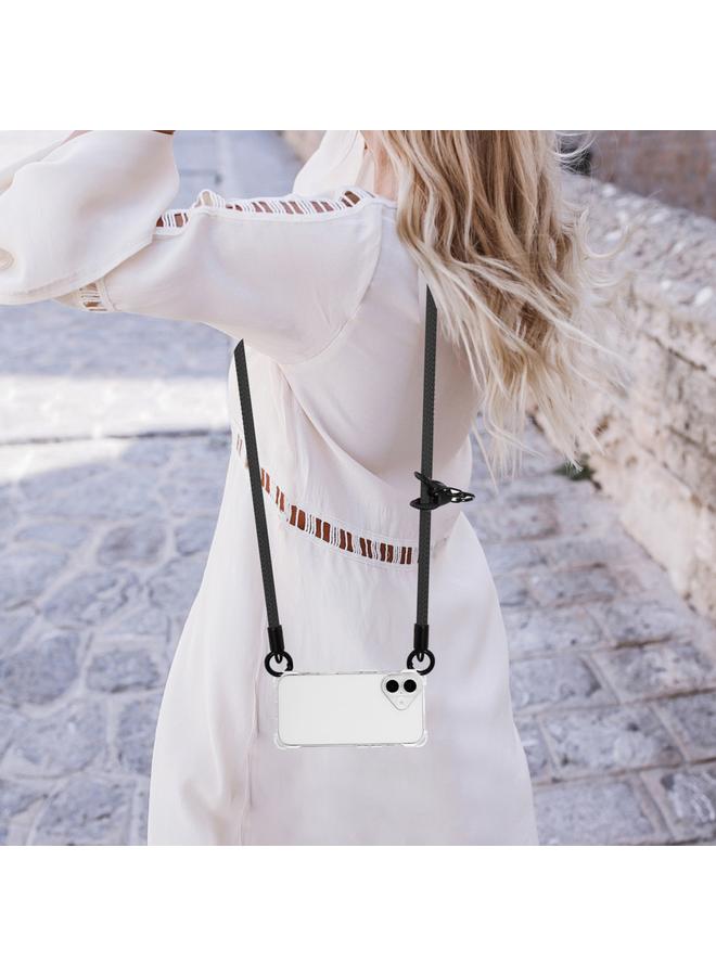 S-TOP Case For iPhone 16 Plus Four-corner Shockproof TPU Phone Case with Lanyard - Image 3