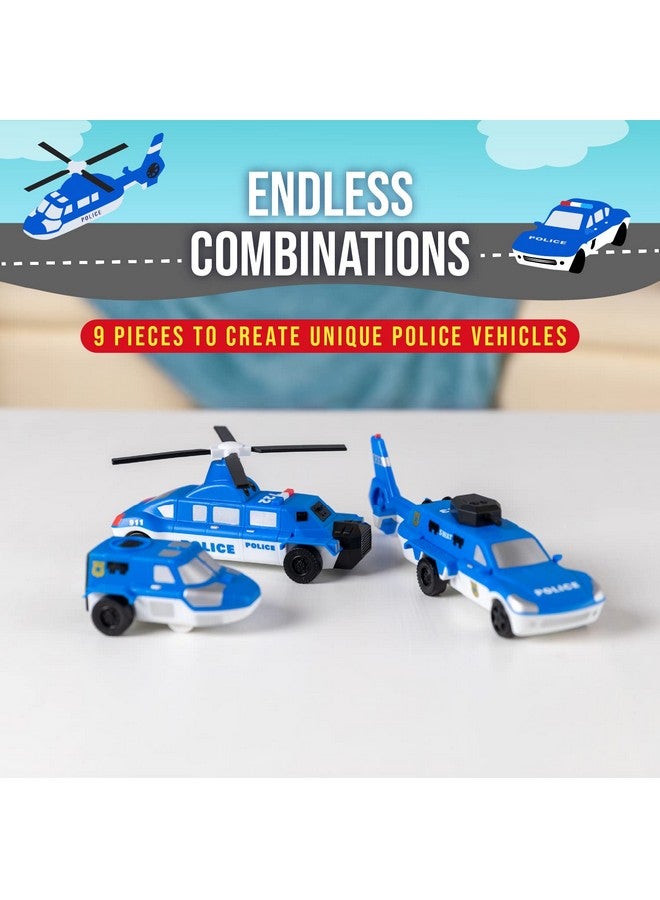 POPULAR PLAYTHINGS Mix or Match Vehicles, Magnetic Toy Play Set, Police - Image 5