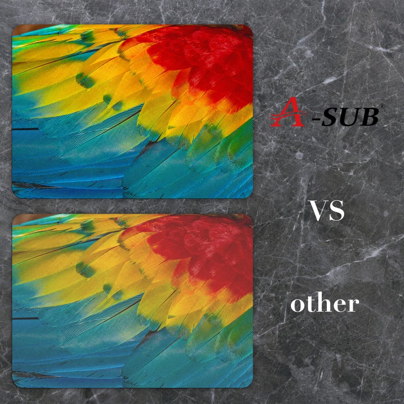 A-SUB Sublimation Mouse Pad Blank Rectangular Blanks 3mm Thick for Transfer Heat Press Printing Crafts 9.4x7.9x0.12 Inches White 11pcs - Image 5
