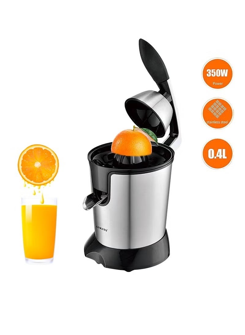 sokany JE-651E Electric Citrus Juicer – 350W Powerful Stainless Steel Citrus Extractor - Image 1