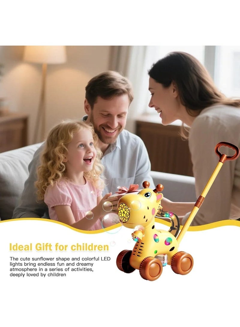 Automatic Bubble Machine for Kids, Kids Soap Bubble Machine, Bubble Blower Toy for Children, Bubble Making Machine for Kids, Automatic Bubble Maker, Rechargeable Bubble Machine, Electric Bubble Blower Toy, Portable Bubble Machine for Kids, LED Bubble Machine Toy, Bubble Toy with LED Lights, Party Bubble Machine for Kids, Outdoor Bubble Maker Toy, Bubble Lawn Mower Machine, Bubble Mower Toy for Kids, Kids Lawn Mower Toy, Soap Bubble Making Lawn Mower, Bubble Cart Toy for Kids, Kids Bubble Car, Bubble Mower Cart, Push Bubble Toy for Children, Giraffe Bubble Machine, Giraffe Bubble Toy for Kids, Light Up Giraffe Bubble Machine, Automatic Giraffe Bubble Blower, Rechargeable Giraffe Bubble Maker, Kids Bubble Blowing Machine - Image 2