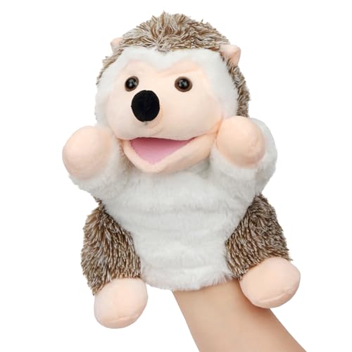 Easfan Hedgehog Hand Puppet with Movable Mouth Interactive Storytelling Cute Soft Plush Toy Creativity and Imagination Easter Christmas Birthday Gifts for Toddlers Kids10 - Image 1