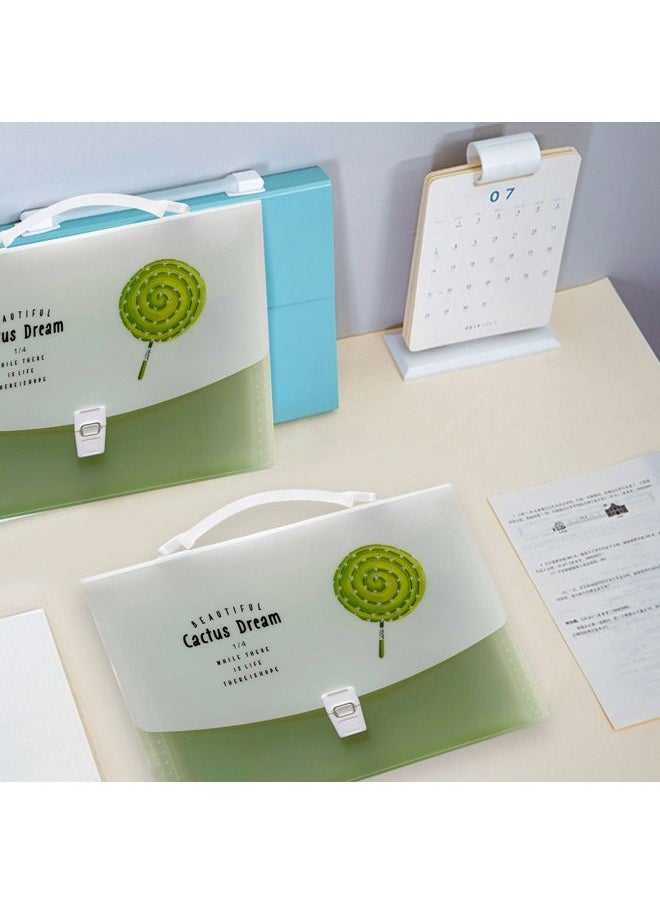 XIANGYU - Simple Plastic Pockets Expanding Print Expanding File Folder With Handle - Image 1
