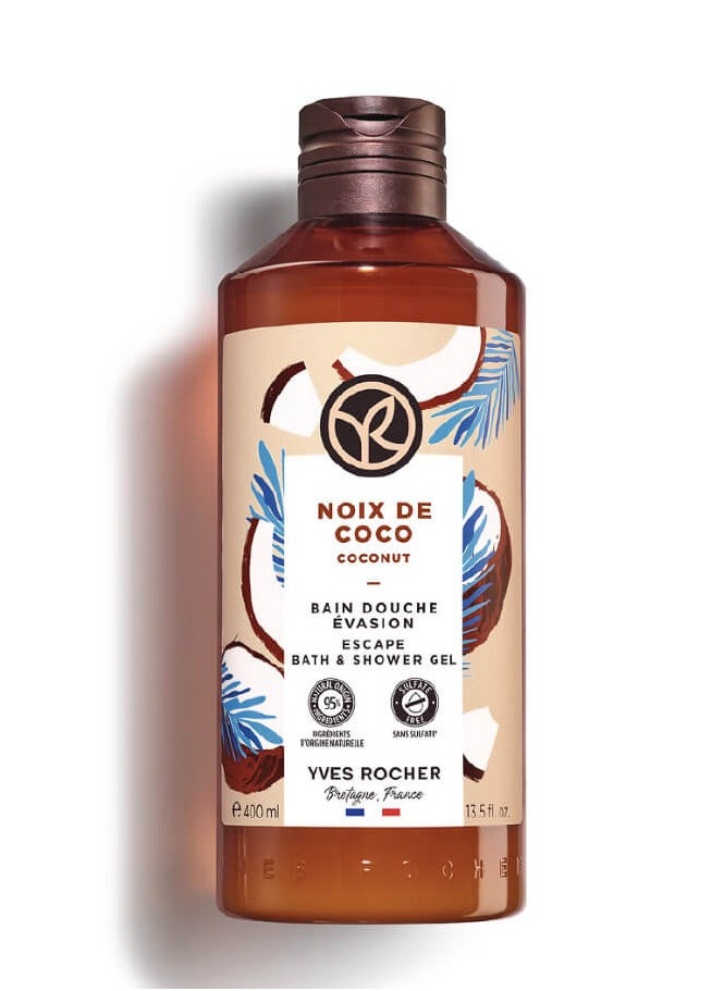 Yves Rocher Coconut Escape Bath & Shower Gel 400ml  - Image 1