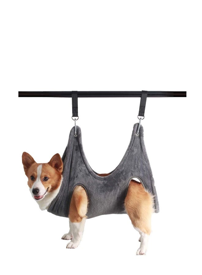 Generic Dog Grooming Hammock Nail Trimming Helper Dog Grooming Harness Multifunctional Restraints for Small Medium Large Dogs and Cats Bathing Washing Grooming and Trimming Nails  - Image 1