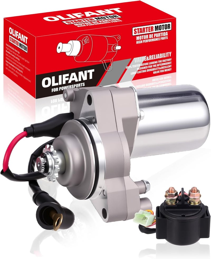 OLIFANT محرك بدء التشغيل لـ 90cc 110cc 125cc ATV صيني 3 براغي مع سلك لـ Taotao Jetmoto Roketa Sunl Coolster - Image 1