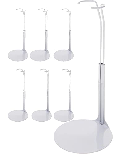 Kaiser Doll Stand 2201 - White Doll Stand for 11" to 12" Small-Waisted Fashion Dolls, 6-Pack - Image 1