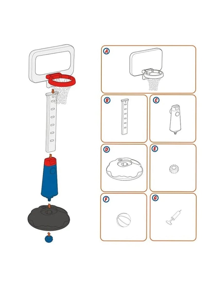 ALCOACH Basketball Hoop Portable & Adjustable Height Kids Playing Indoor Outdoor Games for Kids Fun Activities Educational Toys Sports Toys Gifs for Boys and Girls 5 to 10+ Years Old baby - 35 - Image 4