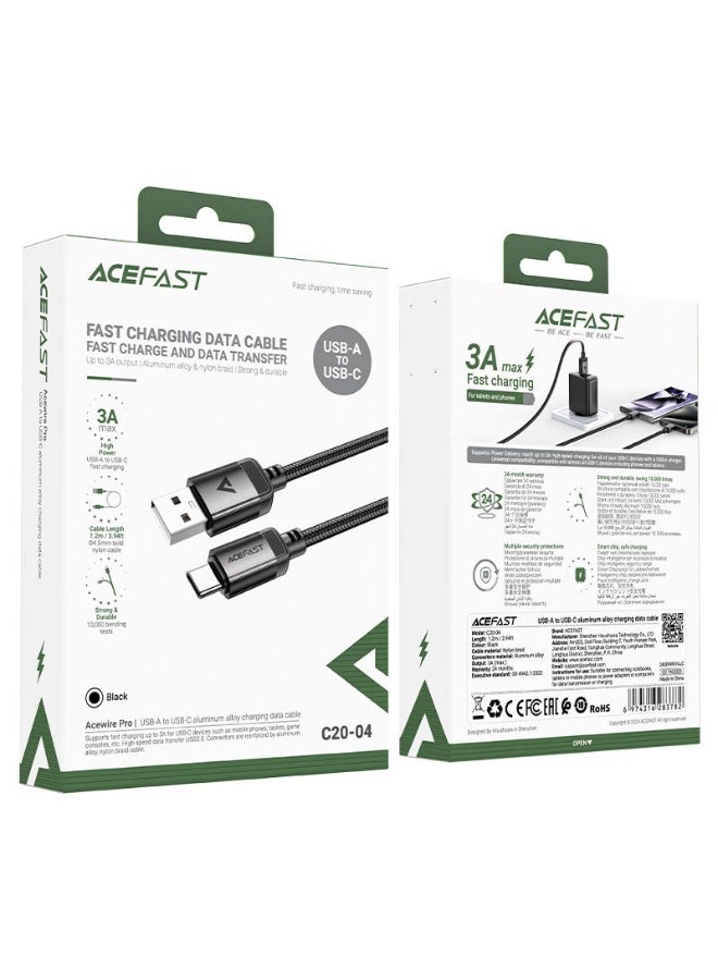 ACEFAST Charging Data Cable C20-04 USB-A to USB-C - Image 4
