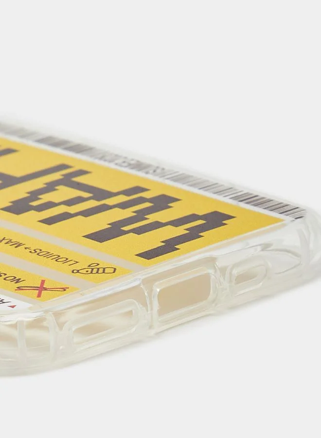 Styli Graphic Print Transparent iPhone Case - XR