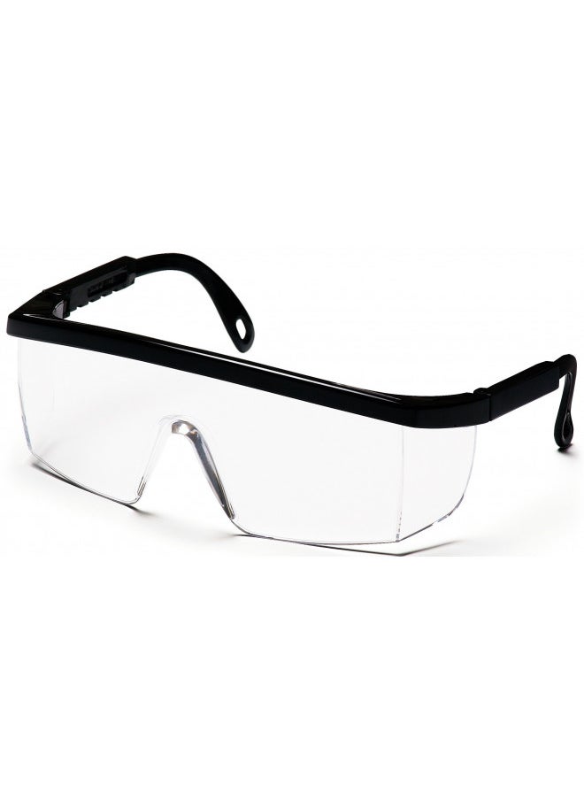 Pyramex Safety Pyramex Integra Safety Eyewear, Clear Lens With Black Frame  - Image 1