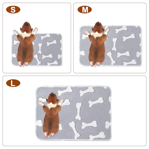CADONO 1 Pack 3 Blankets Super Soft Fluffy Premium Fleece Pet Blanket Flannel Paw Printed Throw for Dog Puppy Cat Small 23x16 Star Bone Love - Image 3