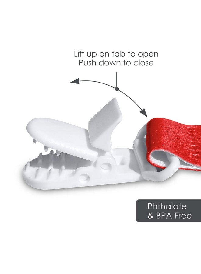 Baby Fanatic BabyFanatic Officially Licensed Unisex Pacifier Clip 2-Pack - NCAA Wisconsin Badgers - Officially Licensed Baby Apparel - Image 3
