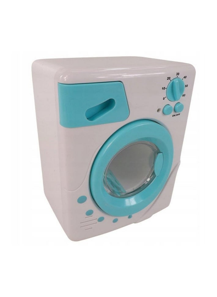 null - Children's Mini Battery Operated Washing Machine Toy Pretend and Play Toy for Children Over 3 Years - Image 1