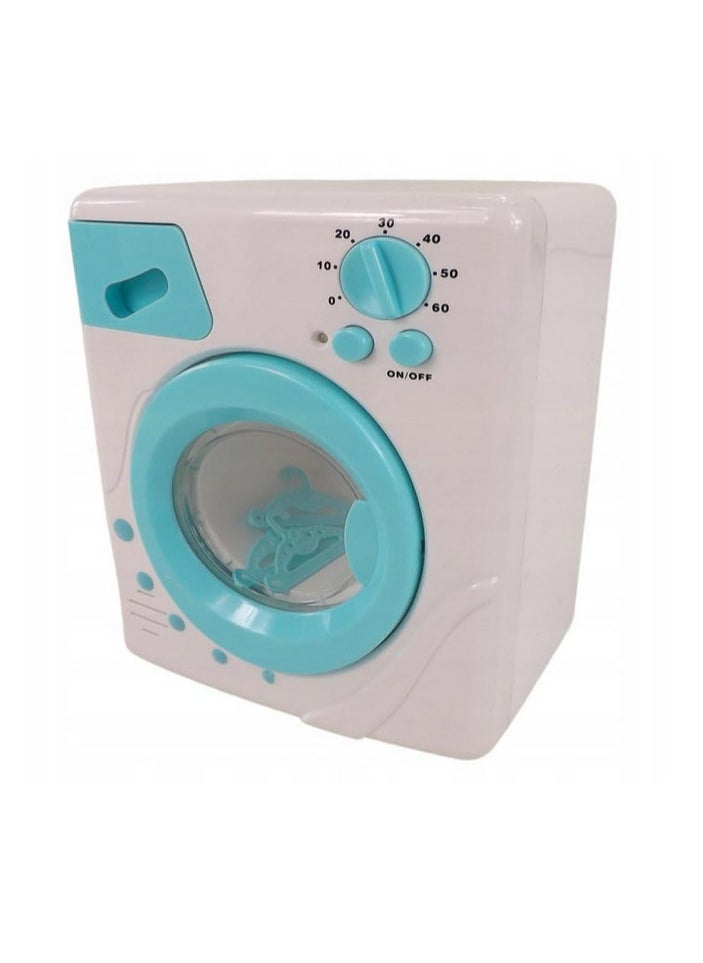 null - Children's Mini Battery Operated Washing Machine Toy Pretend and Play Toy for Children Over 3 Years - Image 1