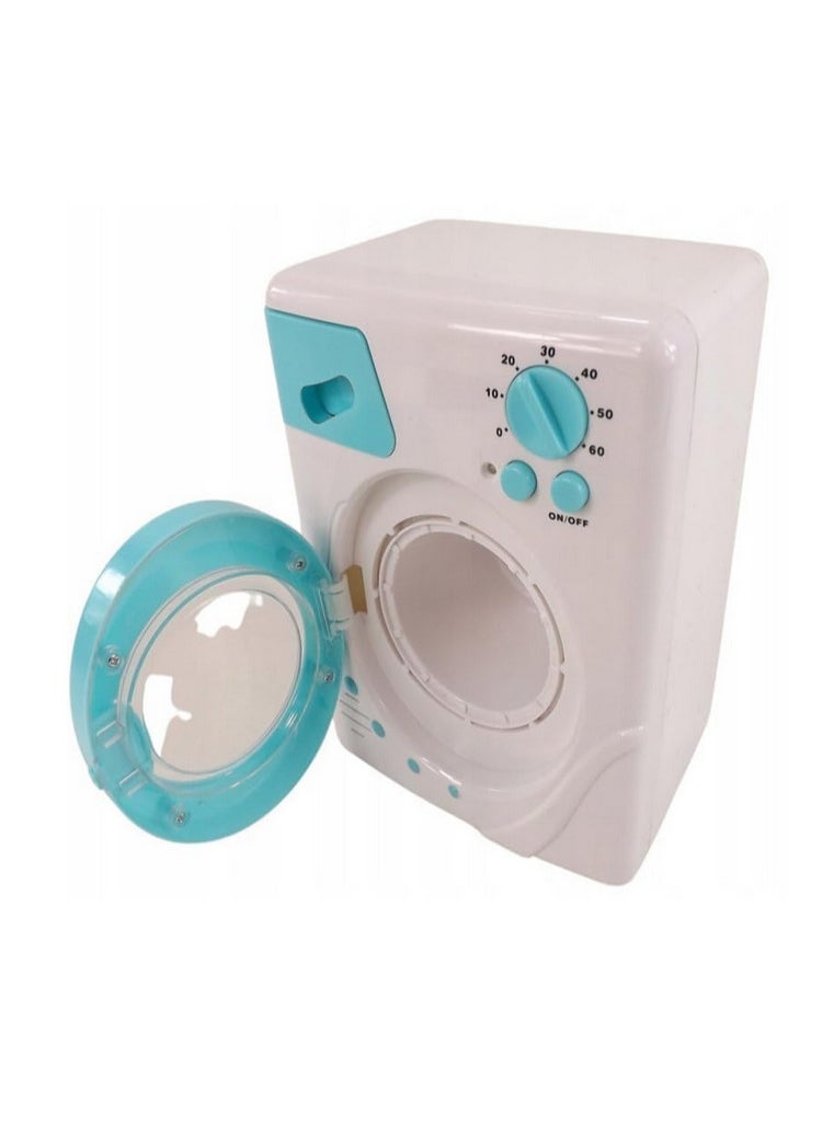 null - Children's Mini Battery Operated Washing Machine Toy Pretend and Play Toy for Children Over 3 Years - Image 1