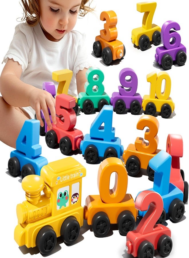 JUKUDAHU Magnet Number Train Set for Toddlers 1 2 3 4 Years Old - Counting Toy, Color Sorting Toy, Preschool Educational Activities, Learning Toy, Train Birthday Gifts for Boys Girls 1-3, 2-4 - Image 1