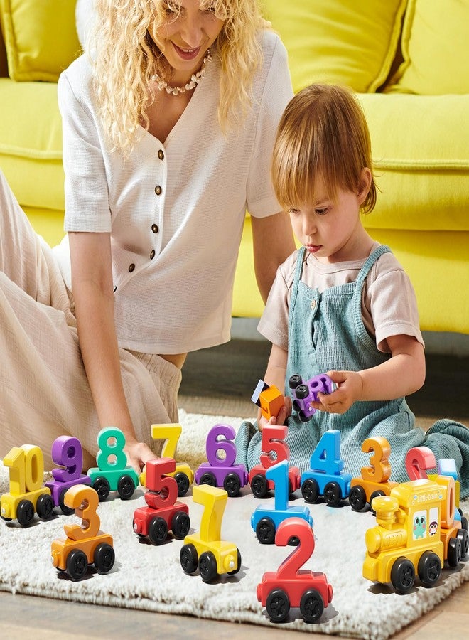 JUKUDAHU Magnet Number Train Set for Toddlers 1 2 3 4 Years Old - Counting Toy, Color Sorting Toy, Preschool Educational Activities, Learning Toy, Train Birthday Gifts for Boys Girls 1-3, 2-4 - Image 4
