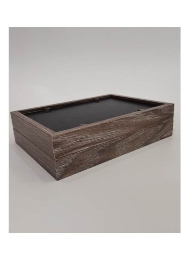 Generic - Foldable Wooden Photo Frame:Versatile Display Solution for Cherished Memories (2 photos) (Grey) - Image 1