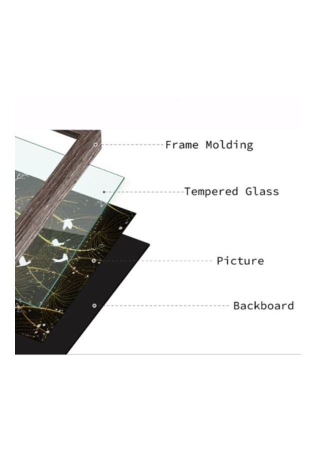 Generic - Foldable Wooden Photo Frame:Versatile Display Solution for Cherished Memories (2 photos) (Grey) - Image 1