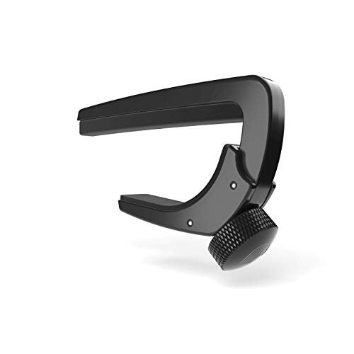 Planet Waves D’Addario Guitar Capo – NS Lite Classical - Ultralight for 6 String Classical Acoustic Guitars with Nylon Strings - Micrometer Tension Adjustment - Black - Image 1